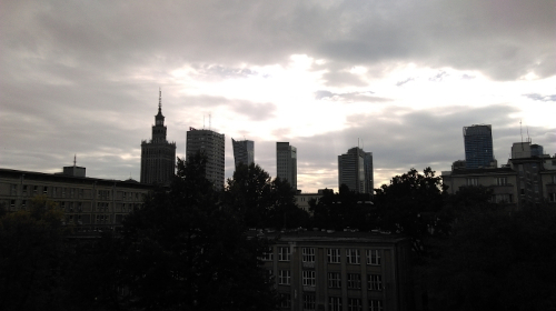 Панорама Варшавы с ул. Мазовецкой 11