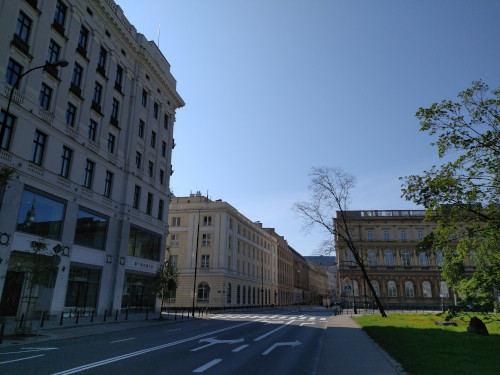 Mazowiecka Street seen from Pilsudski Square